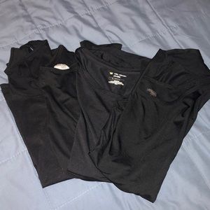 BUNDLE 4 black athletic tank tops!